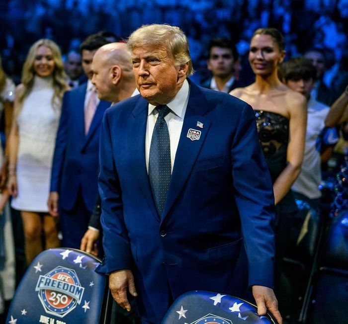 Tổng thống Trump và các khách mời tham dự sự kiện. Ảnh: X/@WhiteHouse