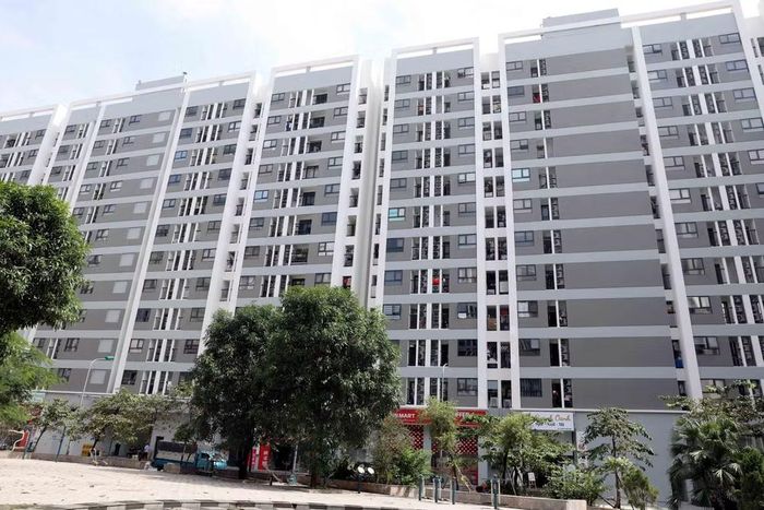 Khu nhà ở xã hội do Công ty cổ phần đầu tư phát triển Lạc Hồng Phúc làm chủ đầu tư nằm trên địa bàn phường Mỹ Hào (Hưng Yên) đã đưa vào sử dụng. Ảnh Mạnh Khánh-TTXVN
