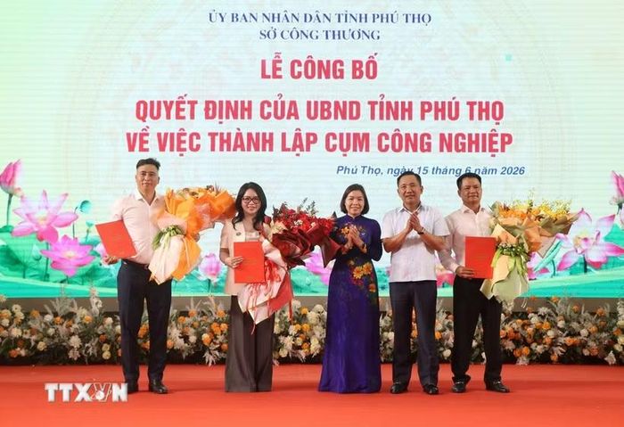 Các cụm công nghiệp nhận quyết định thành lập. (Ảnh: Thu Hương/TTXVN)