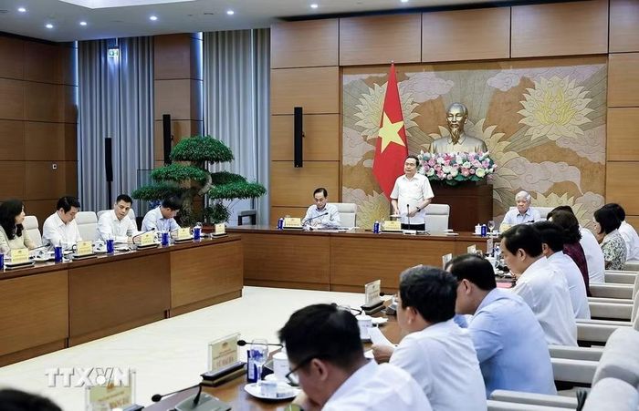 Chủ tịch Quốc hội Trần Thanh Mẫn phát biểu. (Ảnh: Doãn Tấn/TTXVN)