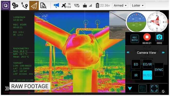 Giải pháp ảnh nhiệt bức xạ (Radiometric Thermal Imaging) tích hợp trên hệ thống camera UAV do Gremsy phát triển, hỗ trợ đo đạc và phân tích nhiệt độ phục vụ giám sát hạ tầng, công nghiệp và an ninh.