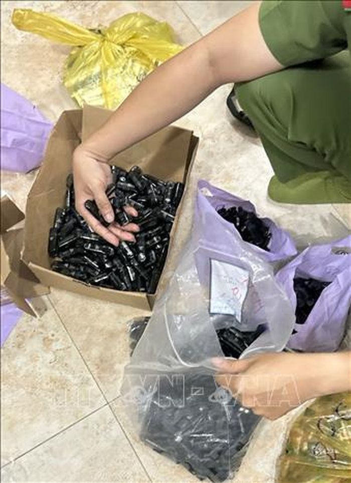 Tang vật thu giữ. Ảnh: TTXVN phát