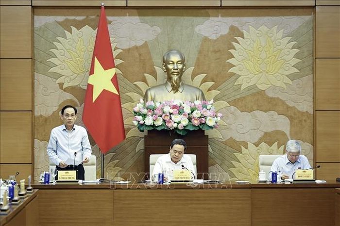 Bộ trưởng Bộ Ngoại giao Lê Hoài Trung phát biểu. Ảnh: Doãn Tấn/TTXVN