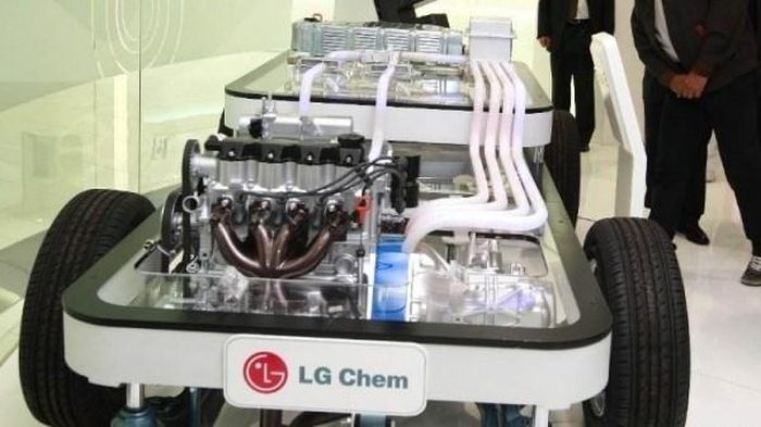 Pin xe điện của hãng LG. Ảnh minh họa: TTXVN