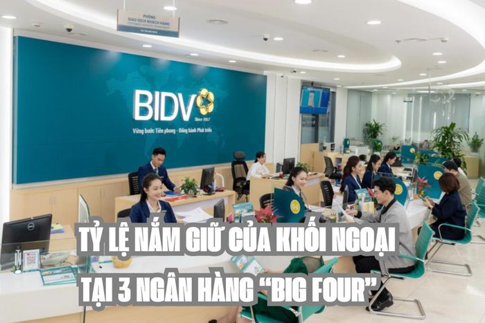 Tỷ lệ nắm giữ của khối ngoại tại 3 ngân hàng “big four” cập nhật mới nhất đến 9h00 ngày 15/6. Ảnh minh họa: A.N/Bnews/vnanet.vn
