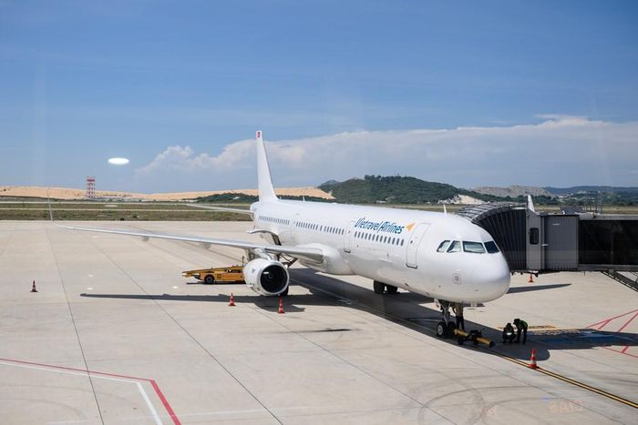 Vietravel Airlines chính thức đưa vào khai thác đường bay Hà Nội – Buôn Ma Thuột/ Cam Ranh. Ảnh: Bnews/vnanet.vn phát
