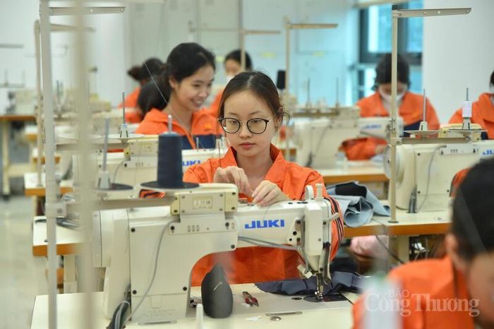 Công đoàn Dệt may Việt Nam tổ chức nhiều hoạt động thi đua sản xuất, hỗ trợ doanh nghiệp hoàn thành đơn hàng xuất khẩu trong giai đoạn cao điểm. Ảnh: Nguyễn Nam
