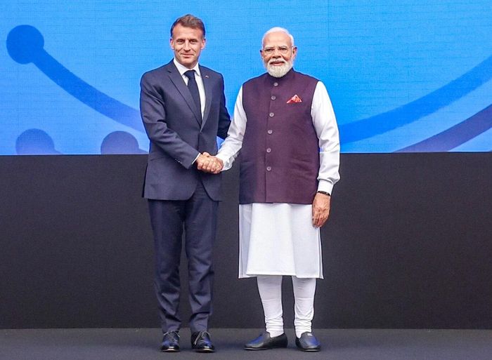 Thủ tướng Ấn Độ Narendra Modi và Tổng thống Pháp Emmanuel Macron trong sự kiện “Bharat Innovates” tại Nice, Pháp, ngày 14/6/2026. Ảnh: India Tribune