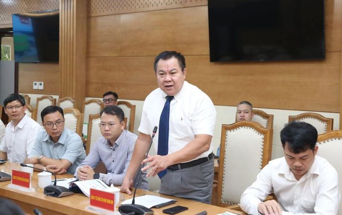 Đại diện nhà đầu tư phát biểu tại hội nghị.