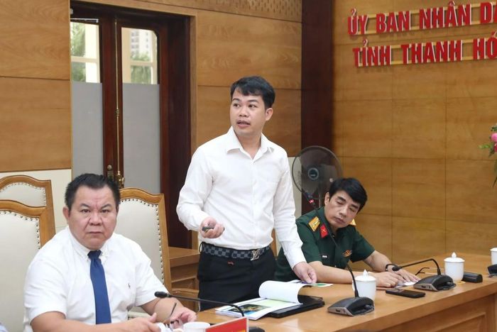 Đại diện nhà đầu tư phát biểu tại hội nghị.