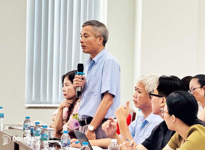 Đại diện cơ sở y tế phát biểu tại hội nghị. Ảnh: Hạnh Dung