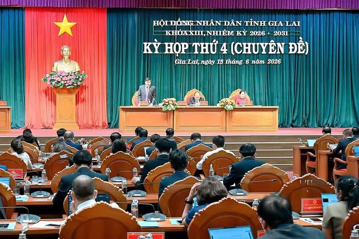 Quang cảnh kỳ họp thứ 4 (chuyên đề) HĐND tỉnh khóa XIII. Ảnh: Đức Thụy