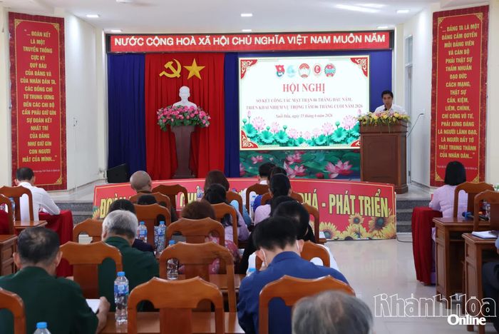 Hội Cựu Chiến binh xã Suối Dầu tham luận tại hội nghị.