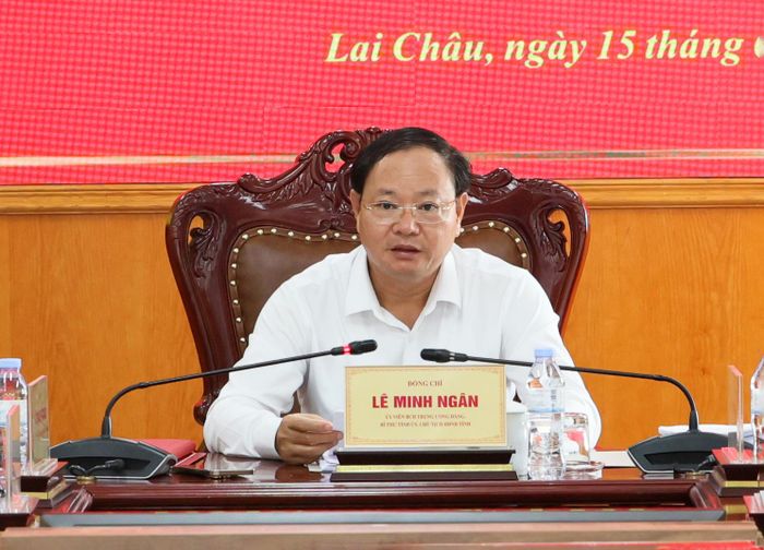 Đồng chí Lê Minh Ngân - Bí thư Tỉnh ủy, Chủ tịch HĐND tỉnh phát biểu kết luận phiên họp. 