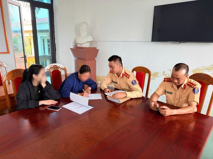 Lực lượng công an tiến hành xác minh, làm việc và xử lý trường hợp vi phạm theo quy định.