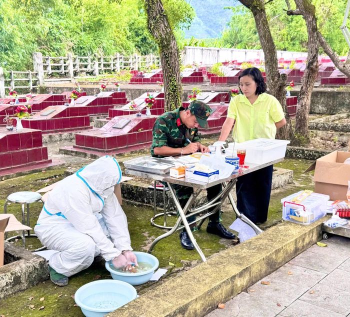 Việc lấy mẫu góp phần xác định danh tính các liệt sĩ còn thiếu thông tin, đáp ứng nguyện vọng của thân nhân và gia đình liệt sĩ.