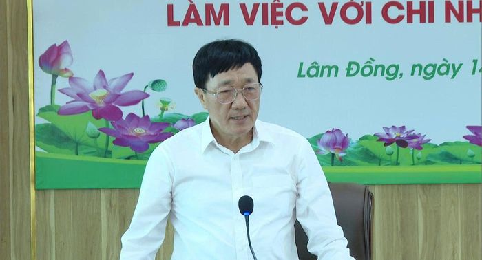 Ông Dương Quyết Thắng, Tổng Giám đốc Ngân hàng CSXH phát biểu kết luận buổi làm việc