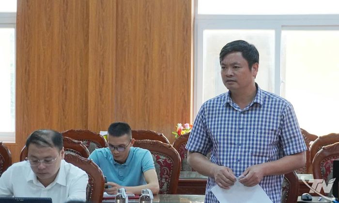 Đại diện Ban Quản lý dự án đầu tư xây dựng công trình giao thông và nông nghiệp phía Bắc báo cáo.