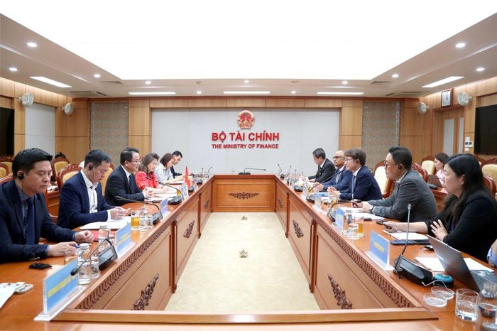 Quang cảnh buổi tiếp. Ảnh: Đức Minh