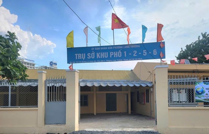 Trụ sở Khu phố 1-2-5-6 trên đường Lã Xuân Oai, phường Long Trường. Ảnh: Quang Phương