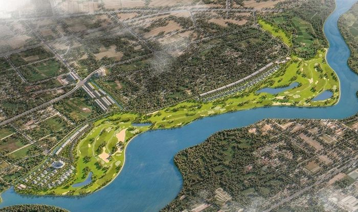 Phối cảnh dự án Khu đô thị mới và sân golf Liên Hồng