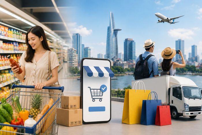 Mô hình mua sắm đa kênh kết hợp giữa trực tuyến và trực tiếp ngày càng phổ biến
