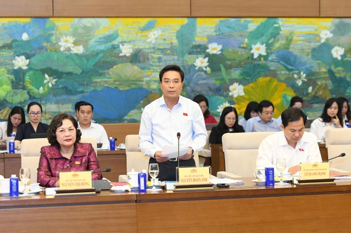Phó Chủ tịch Quốc hội, Thượng tướng Nguyễn Doãn Anh phát biểu tại cuộc làm việc
