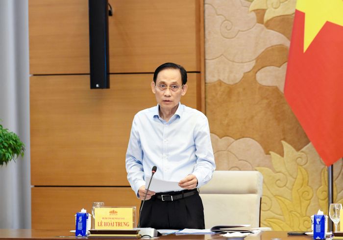 Bộ trưởng Bộ Ngoại giao Lê Hoài Trung phát biểu tại cuộc làm việc