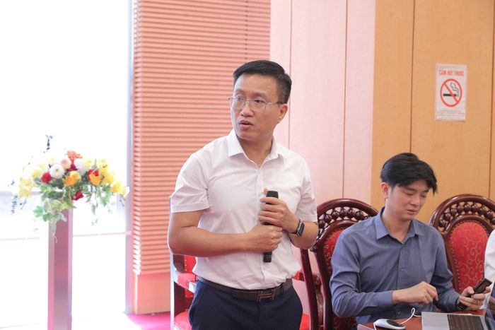 TS. Dương Thành Nam - Trung tâm Đổi mới sáng tạo và Công nghệ cao - Viện Hàn lâm khoa học và công nghệ Việt Nam phát biểu