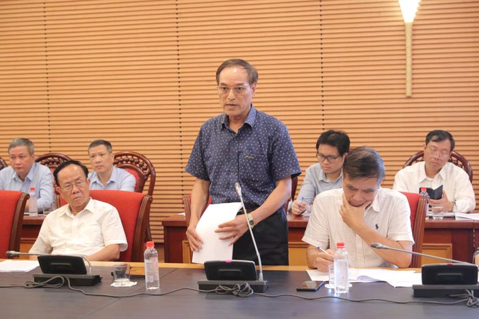 TS. Trần Quốc Tuấn - Chủ tịch Hội Khoa học và Kỹ thuật về Tiêu chuẩn và Chất lượng Việt Nam (VINASTAQ) phát biểu