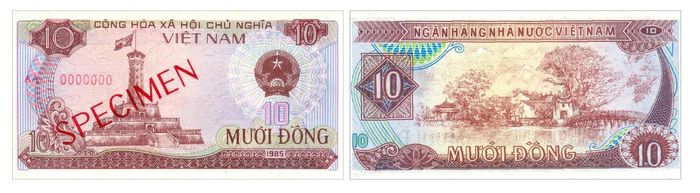 Tiền giấy 10 đồng, 1985