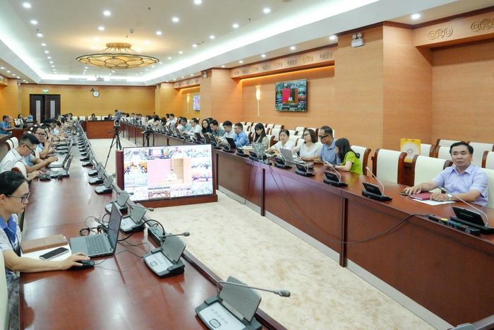 Các đại biểu dự tập huấn tại điểm cầu NHNN