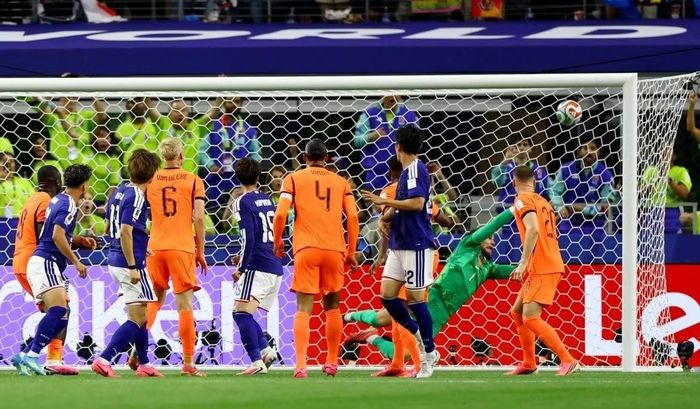 Bàn gỡ hòa ở cuối hiệp 2 giúp Nhật Bản có điểm số đầu tiên tại World Cup 2026. Ảnh: Reuters.