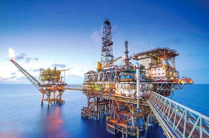 Cụm giàn DGCP-RP3, Mỏ Rồng của Vietsovpetro. Ảnh: PetroTimes