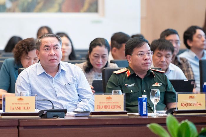 Phó Tổng Kiểm toán nhà nước Trần Minh Khương tham dự Hội nghị. Ảnh: Phạm Thắng