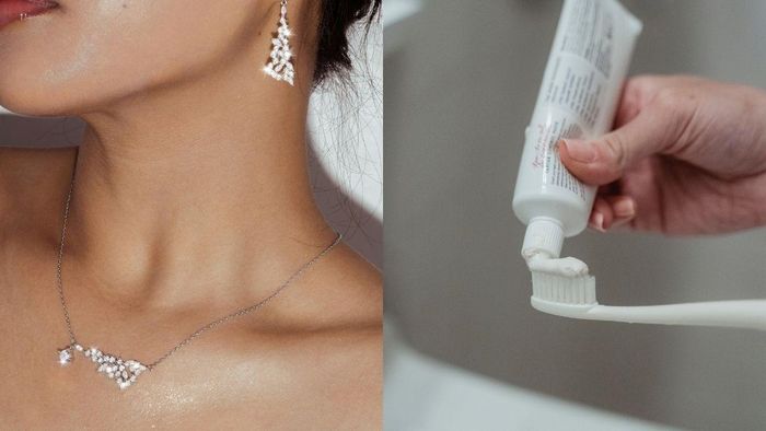 Để làm sáng dây chuyền bạc, bạn có thể sử dụng những nguyên liệu có sẵn tại nhà như kem đánh răng, baking soda,... Ảnh minh họa