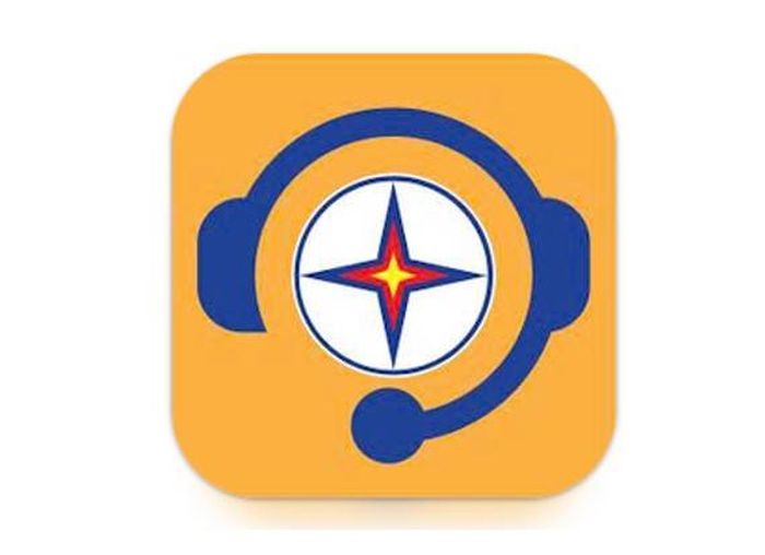 Logo nhận diện ứng dụng EVN CSKH trên các hệ điều hành iOS và Android.