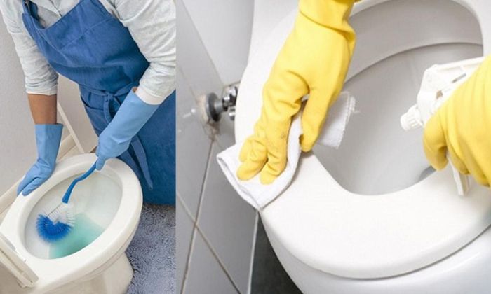Bồn cầu là nơi tích tụ nhiều vi khuẩn nếu không được làm sạch thường xuyên (Ảnh minh họa)