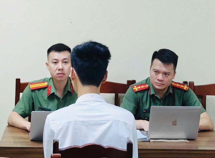 P.T.K. tại cơ quan công an.