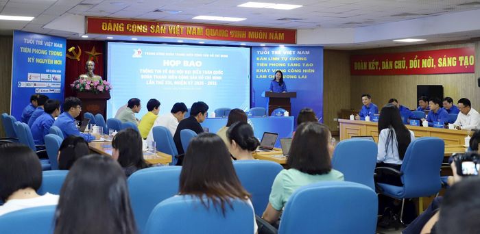 Quang cảnh buổi họp báo. Ảnh: Bảo Lâm