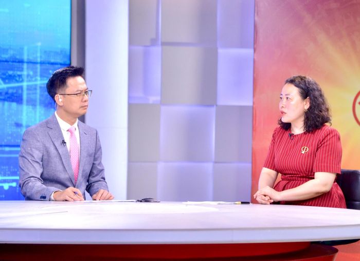 PGS.TS Trần Thị Diệu Oanh trao đổi tại chương trình. Ảnh: Viết Thành