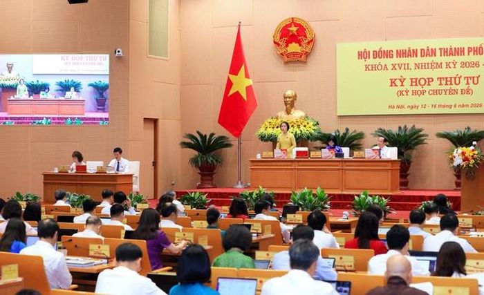 Quang cảnh kỳ họp sáng 15/6