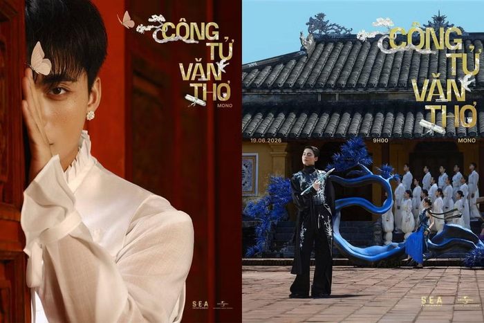 Tạo hình của MONO trong MV Công Tử Văn Thơ.