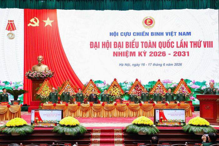 Đoàn Chủ tịch điều hành Đại hội. Ảnh: Quang Vinh.