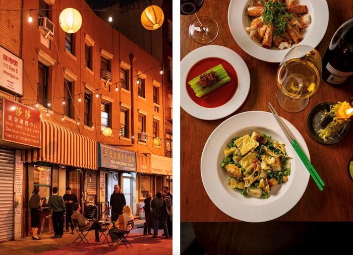 Lei, một quán bar rượu vang chỉ có 28 chỗ ngồi tại khu phố người Hoa ở thành phố New York, đã giành giải "Nhà hàng mới xuất sắc nhất". Ảnh: Evan Sung