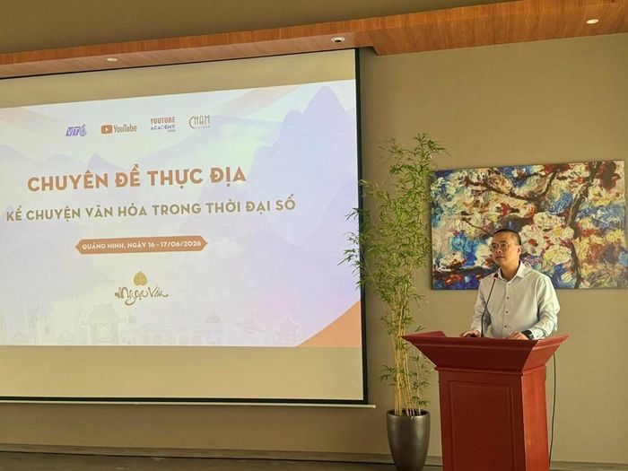 Giám đốc VTC Media Nguyễn Lê Tân phát biểu khai mạc chuyên đề