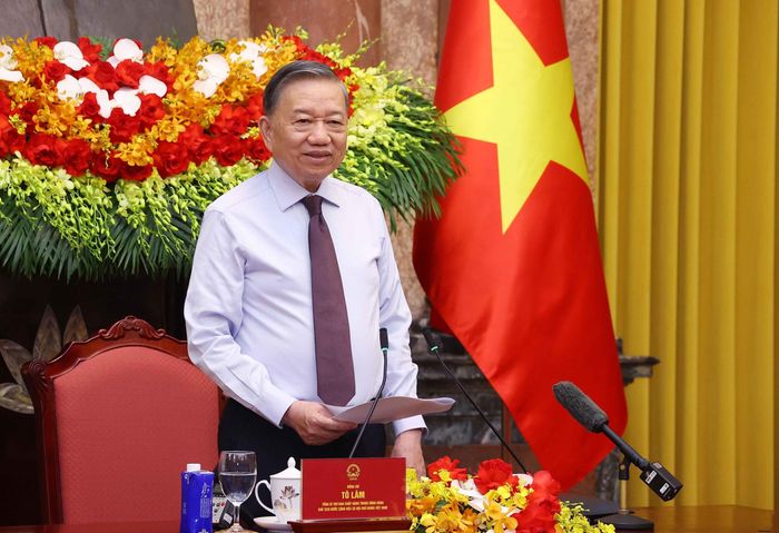 Tổng Bí thư, Chủ tịch nước Tô Lâm phát biểu chỉ đạo. Ảnh: Văn Điệp – TTXVN
