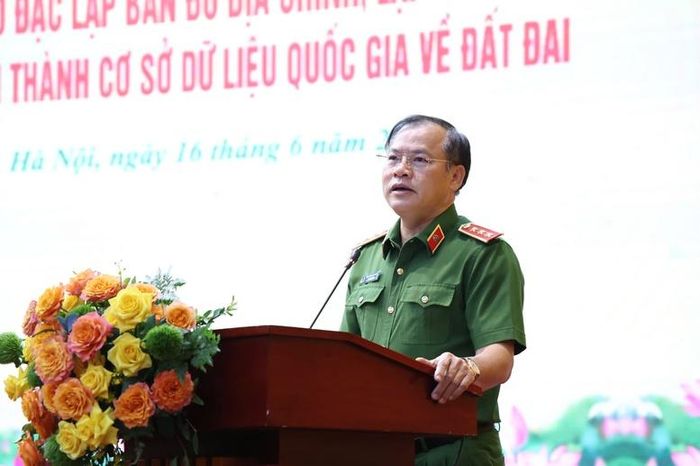 Thượng tướng Nguyễn Văn Long, Thứ trưởng Bộ Công an phát biểu tại Hội nghị - Ảnh: VGP/Gia Huy