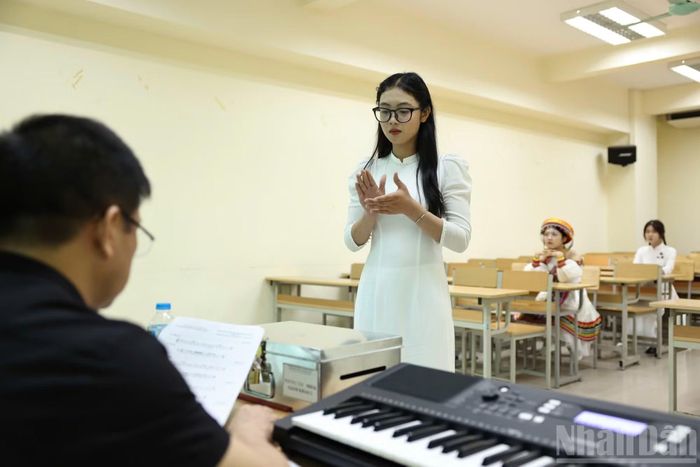 Thí sinh dự thi Hát và Thẩm âm - Tiết tấu
