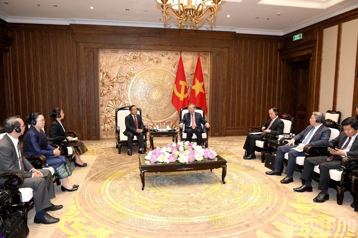 Quang cảnh cuộc tiếp.